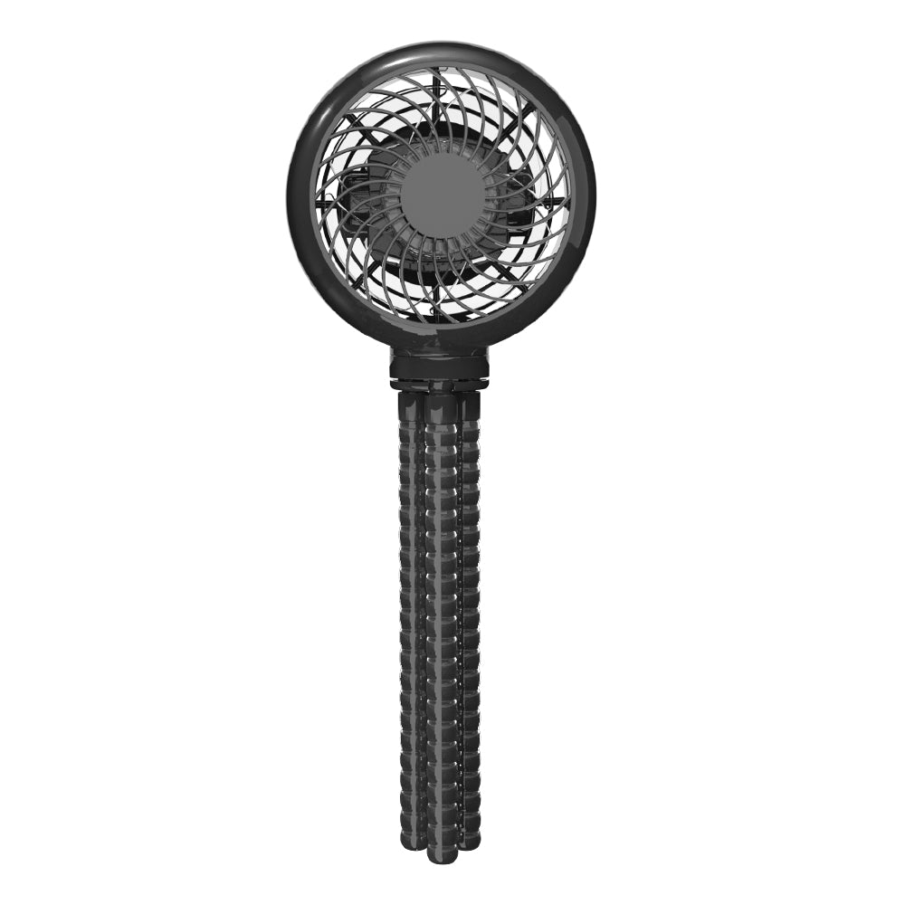FlexiCool 360° Portable Fan – Rechargeable with Adjustable Tripod for Car Seats, Strollers, Cribs, and More